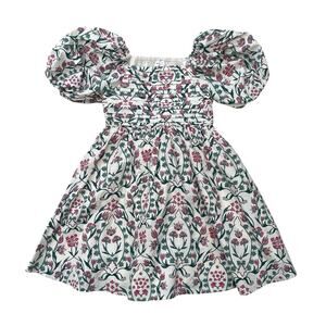 Girl’s NWT Abercrombie & Fitch Cotton Floral Print Puff Sleeve Dress Size 5/6